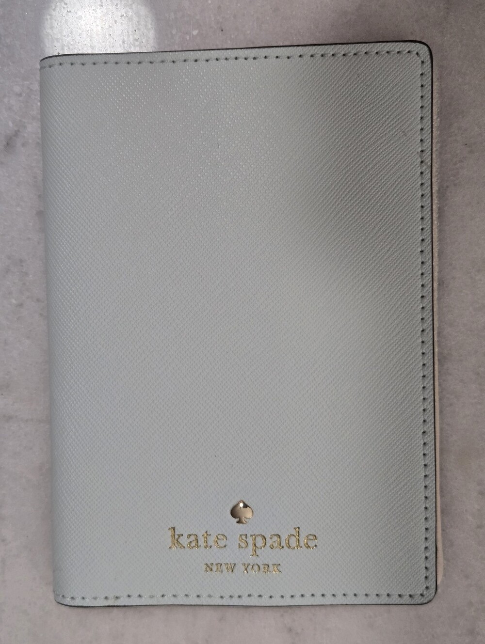 kate spade Pale Mint Saffiano Leather Passport & Card Holder